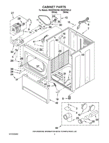 02 - Cabinet Parts parts for Whirlpool Dryer WGD5700XL0 from AppliancePartsPros.com