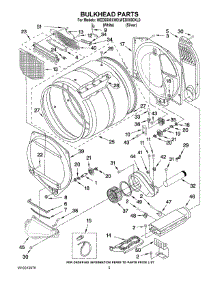 03 - Bulkhead Parts parts for Whirlpool Dryer WED5500XL0 from AppliancePartsPros.com