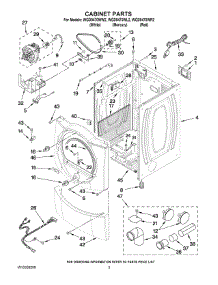 02 - Cabinet Parts parts for Whirlpool Dryer WGD9470WR2 from AppliancePartsPros.com