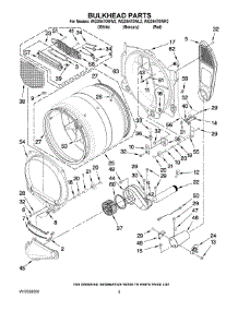 03 - Bulkhead Parts parts for Whirlpool Dryer WGD9470WR2 from AppliancePartsPros.com