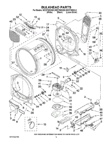03 - Bulkhead Parts parts for Whirlpool Dryer WED7800XW0 from AppliancePartsPros.com