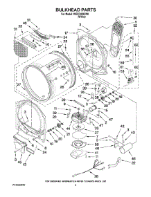 03 - Bulkhead Parts parts for Whirlpool Dryer WGD7400XW0 from AppliancePartsPros.com