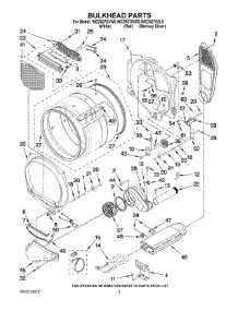 03 - Bulkhead Parts parts for Whirlpool Dryer WED9270XW0 from AppliancePartsPros.com