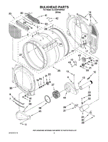 03 - Bulkhead Parts parts for Whirlpool Dryer 3LCGD9100WQ0 from AppliancePartsPros.com