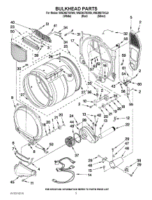 03 - Bulkhead Parts parts for Whirlpool Dryer WGD9270XW0 from AppliancePartsPros.com