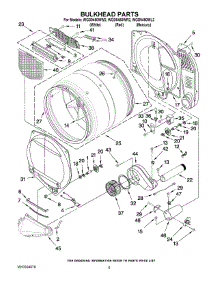 03 - Bulkhead Parts parts for Whirlpool Dryer WGD9450WW2 from AppliancePartsPros.com