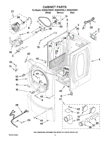 02 - Cabinet Parts parts for Whirlpool Dryer WGD9470WR1 from AppliancePartsPros.com