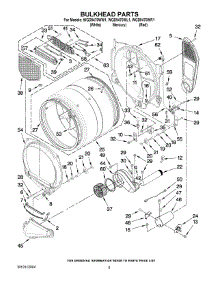 03 - Bulkhead Parts parts for Whirlpool Dryer WGD9470WR1 from AppliancePartsPros.com