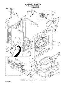 02 - Cabinet Parts parts for Whirlpool Dryer 7MWG66007XQ0 from AppliancePartsPros.com