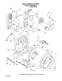 03 - Bulkhead Parts parts for Whirlpool Dryer 7MWG66007XQ0 from AppliancePartsPros.com