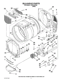 03 - Bulkhead Parts parts for Whirlpool Dryer CGW9100WQ0 from AppliancePartsPros.com