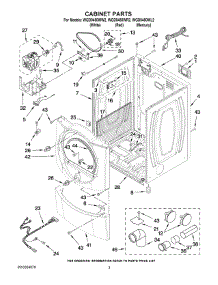 02 - Cabinet Parts parts for Whirlpool Dryer WGD9450WR2 from AppliancePartsPros.com