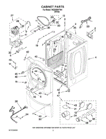 02 - Cabinet Parts parts for Whirlpool Dryer WGD9500TW4 from AppliancePartsPros.com