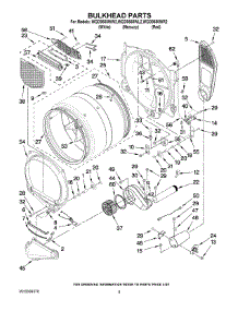 03 - Bulkhead Parts parts for Whirlpool Dryer WGD9550WW2 from AppliancePartsPros.com