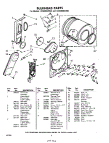 06 - Bulkhead parts for Whirlpool Dryer LE5800XKW0 from AppliancePartsPros.com