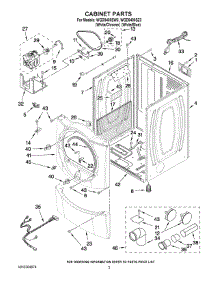 02 - Cabinet Parts parts for Whirlpool Dryer WGD9400SW3 from AppliancePartsPros.com