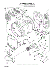 03 - Bulkhead Parts parts for Whirlpool Dryer WGD9400SZ3 from AppliancePartsPros.com