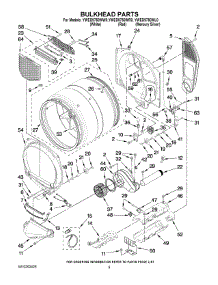 03 - Bulkhead Parts parts for Whirlpool Dryer YWED9750WW0 from AppliancePartsPros.com