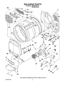 03 - Bulkhead Parts parts for Whirlpool Dryer 7MWGD9400TU2 from AppliancePartsPros.com
