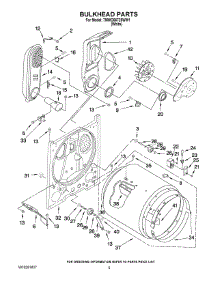 03 - Bulkhead Parts parts for Whirlpool Dryer 7MWG66725WW1 from AppliancePartsPros.com