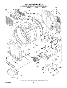 03 - Bulkhead Parts parts for Whirlpool Dryer WGD9250WW0 from AppliancePartsPros.com