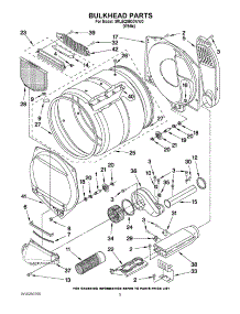 03 - Bulkhead Parts parts for Whirlpool Dryer 3RLEQ8600WW0 from AppliancePartsPros.com