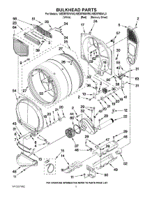 03 - Bulkhead Parts parts for Whirlpool Dryer WED9750WW0 from AppliancePartsPros.com
