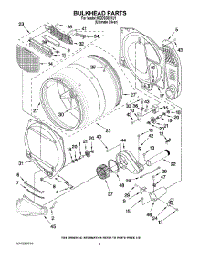 03 - Bulkhead Parts parts for Whirlpool Dryer WGD9300VU1 from AppliancePartsPros.com