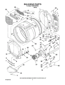 03 - Bulkhead Parts parts for Whirlpool Dryer WGD9150WW0 from AppliancePartsPros.com