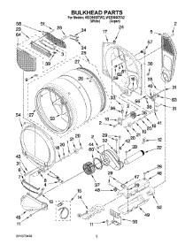 03 - Bulkhead Parts parts for Whirlpool Dryer WED9600TA2 from AppliancePartsPros.com