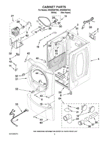 02 - Cabinet Parts parts for Whirlpool Dryer WGD9600TA2 from AppliancePartsPros.com