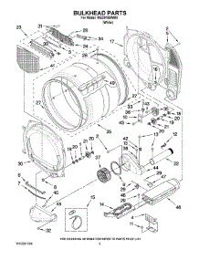 03 - Bulkhead Parts parts for Whirlpool Dryer WED9150WW0 from AppliancePartsPros.com