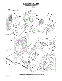 03 - Bulkhead Parts parts for Whirlpool Dryer WGD5510VQ1 from AppliancePartsPros.com