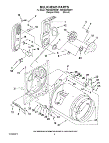 03 - Bulkhead Parts parts for Whirlpool Dryer 7MWG66705WM1 from AppliancePartsPros.com