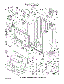 02 - Cabinet Parts parts for Whirlpool Dryer 3RLEC8600SL2 from AppliancePartsPros.com