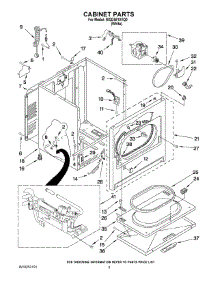02 - Cabinet Parts parts for Whirlpool Dryer WGD5510VQ0 from AppliancePartsPros.com