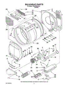 03 - Bulkhead Parts parts for Whirlpool Dryer 3RLEC8600SL2 from AppliancePartsPros.com