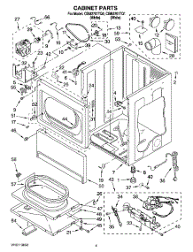 02 - Cabinet Parts parts for Whirlpool Dryer CGM2761TQ0 from AppliancePartsPros.com