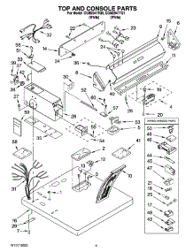 02 - Top And Console Parts parts for Whirlpool Dryer CGM2941TQ0 from AppliancePartsPros.com