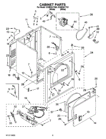 03 - Cabinet Parts parts for Whirlpool Dryer CGM2941TQ0 from AppliancePartsPros.com