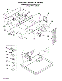 02 - Top And Console Parts parts for Whirlpool Dryer WED5790SQ0 from AppliancePartsPros.com