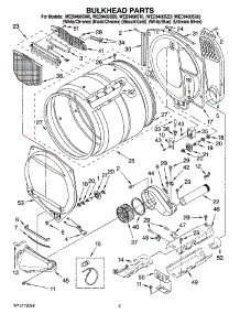 03 - Bulkhead Parts parts for Whirlpool Dryer WED9400ST0 from AppliancePartsPros.com
