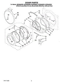05 - Door Parts, Optional Parts (Not Included) parts for Whirlpool Dryer WGD9400ST0 from AppliancePartsPros.com
