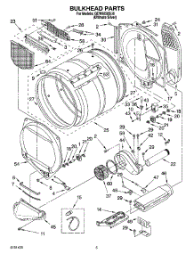 03 - Bulkhead Parts parts for Whirlpool Dryer GEW9250SU0 from AppliancePartsPros.com
