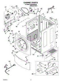 02 - Cabinet Parts parts for Whirlpool Dryer GGW9250SU0 from AppliancePartsPros.com