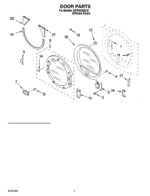04 - Door Parts, Optional Parts (Not Included) parts for Whirlpool Dryer GEW9250SU0 from AppliancePartsPros.com