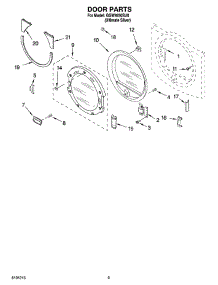 05 - Door Parts, Optional Parts (Not Included) parts for Whirlpool Dryer GGW9250SU0 from AppliancePartsPros.com