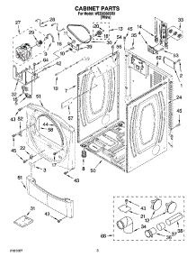 02 - Cabinet Parts parts for Whirlpool Dryer WED8500SR0 from AppliancePartsPros.com