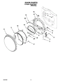 05 - Door Parts, Optional Parts (Not Included) parts for Whirlpool Dryer WGD8410SW0 from AppliancePartsPros.com