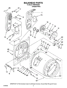 03 - Bulkhead Parts parts for Whirlpool Dryer WGD5520SQ0 from AppliancePartsPros.com